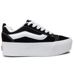 Chaussures femme - vans knu stack - noir - lacets - talon plat