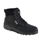 Chaussures fila grunge ii mid noir - homme / adulte - cuir - lacets - plat