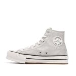 Chaussures pour fille - converse - chuck taylor all star eva lift platform - plateau - gris