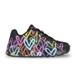 Skechers jgoldcrown uno lite spread the love ? chaussures fille noir (314064l - bkmt)