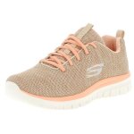 Chaussures fitness pour femme - skechers graceful chine fitness - beige - semelle  mmoire de forme