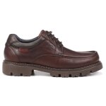 Chaussures fluchos douglas f1320 - homme - cuir - couleur cognac et blanc - lgres et confortables