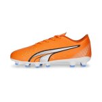 Chaussures de foot crampons mouls enfant - puma ultra play - orange