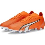 Chaussures de foot crampons mouls homme - puma ultra match - orange