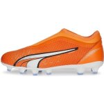 Chaussures de foot crampons moulés sans lacets enfant - puma ultra match - orange Chaussures de foot crampons moulés sans lacets enfant - puma ultra match - orange