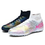 Chaussures de football - boutique - antid�rapantes - noir blanc - respirantes - entra�nement ext�rieur ...