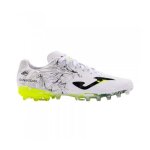 Chaussures de football joma super copa homme 2402 - blanc - crampons moul�s - terrain synth�tique