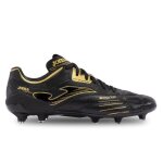 Chaussures de football joma score 24 pour homme - noir - crampons moul�s - terrain sec