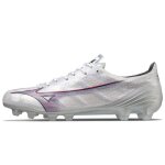 Chaussures de football - mizuno - alpha japan md - argent blanc - moul�s - respirantes - pour homme