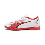 Chaussures de football - puma - ultra play it - blanc / noir / fire orchid - taille 44 - mouls