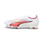 Chaussures de football de football puma ultra ultimate fg / ag - pack breakthrough - puma white / puma ...