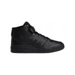 Chaussures forum mid adidas - homme - cuir - lacets - noir