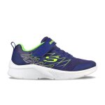 Chaussure pour garon - skechers - microspec texlor - fermeture  lacets - bleu