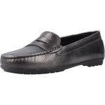 Chaussures geox d elidia pour femme - argent - doublure et extrieur en peau - type de construction: ...