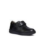 Chaussure geox homme j riddock b. g  fermeture  scratch - noir - cuir - plat