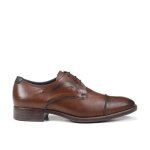 Chaussures habilles pour homme fluchos f1055 en cuir marron avec dtail contrastant sur le talon - suela ...
