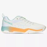 Chaussures de handball femme salming eagle - blanc / bleu ciel