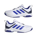 Chaussures de handball indoor adidas ligra 7 - white / lucid blue / navy - 42 Chaussures de handball indoor adidas ligra 7 - white / lucid blue / navy - 42
