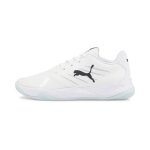 Chaussures de handball indoor puma accelerate pro ii - blanc / noir / bleu arctique - 425