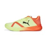 Chaussures de handball indoor puma accelerate turbo nitro ii - fast yellow / red blast / black - 405