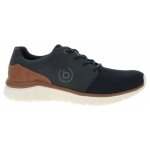 Chaussures homme bugatti 341afa0169004100 bleu marine - lacets - textile - plat