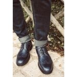 Chaussure homme derby en cuir bleu marine - marque - 360 - lgante et confortable - forme lance