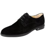Chaussures homme derby en cuir daim de qualit noir