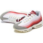 Chaussures hommes femmes basket - air& max 95 - blanc gris rouge - synthtique - taille 42