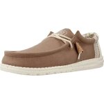 Informales hombre mod�le chaussure hey dude mod�le wally linen natural - coleur marron