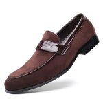 Chaussures homme mocassin en cuir - classic mode - marron Chaussures homme mocassin en cuir - classic mode - marron