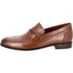 Chaussure homme mocassin en cuir cognac 675