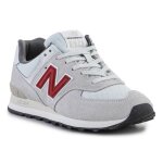 Chaussures homme - new balance - 574 u574sor - cuir - lacets - gris