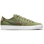 Chaussures homme nike sb blazer court dvdl daan van der linden - vert - lacets - textile