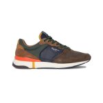 Chaussures homme pepe jeans london pro basic m en cuir marron - lacets plats