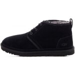 Chaussure homme - ugg - neumel - cuir noir - tige en sude rsistant  leau - doublure en laine