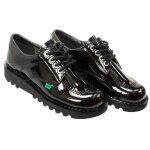 Chaussures - kickers - kick femmes lo classic - patent noir - uk 6. 5 - eu 40