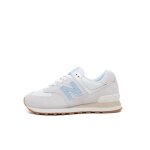 Chaussure lifestyle sneakers new balance - femme - beige - cuir et matire synthtique - lacets