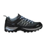 Chaussures de marche de randonn�e basses femme cmp rigel waterprof - graffite - azzurro - 36