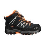Chaussures de marche de randonne mid enfant cmp rigel waterproof - antracite - flash orange / gris - ...