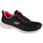 Chaussures de marche skechers go walk 6 stunning glow pour femme en noir