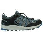 Chaussures de randonne merrell wildwood aerosport gris - noir - homme / adulte - respirant