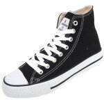 Chaussures mid toile vintage - victoria - femme - noir - lacets Chaussures mid toile vintage - victoria - femme - noir - lacets