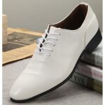 Chaussure mocassin homme - soft pu - blanc - mariage cérémonie soirée derby costume garçon Chaussure mocassin homme - soft pu - blanc - mariage cérémonie soirée derby costume garçon