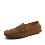 Chaussure mocassins homme - suede classic oxford chaussures cuir - kaki Chaussure mocassins homme - suede classic oxford chaussures cuir - kaki