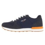 Chaussures mode ville 71585 navy textile combined men shoes - teddy smith