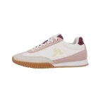 Chaussures mode ville - le coq sportif - veloce i w bone white / mauve chalk - cuir - femme - look citadin ...