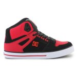 Chaussures montantes dc pure - homme - rouge et noir - tige synth�tique - lacets