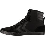 Chaussures montantes - hummel - slimmer stadil tonal high - noir - toile et daim - semelle plate