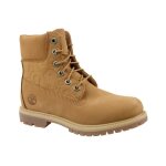 Chaussures montantes timberland 6 in premium camel mixte - cuir - lacets - marron
