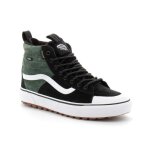 Chaussures montantes vans sk8 - hi mte pour homme - noir / vert - impermable et doublure chaude